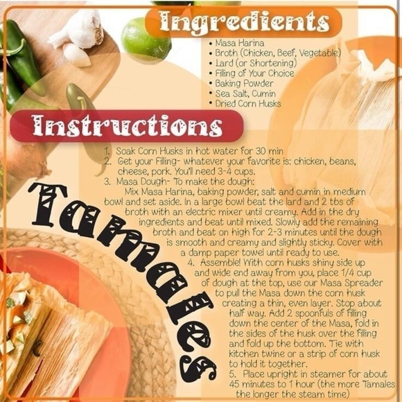 New 2 Pack Tamales Masa Spreaders w/Easy Grip Ergonomic Handle for Faster Better - Picture 5 of 9